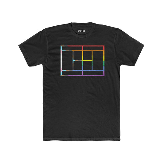 The "Ad Out" - Pride Rainbow Flag T-Shirt Tennis